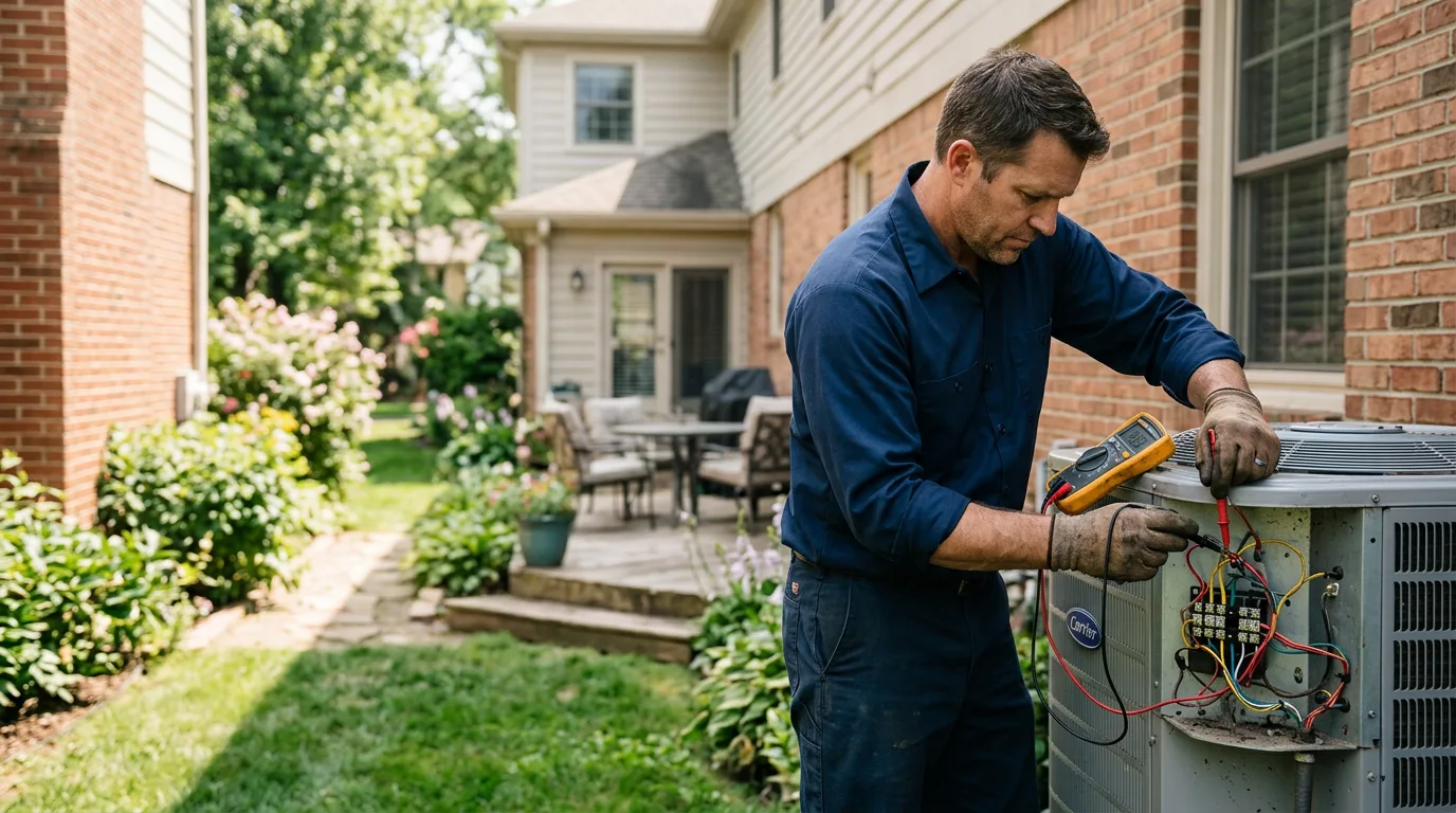 HVAC technician working near Willseyville, NY